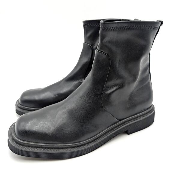 Franco Sarto Astina Ankle Chelsea Boots Women's Side Zip Black Size US8M EU38.5 - Picture 1 of 16